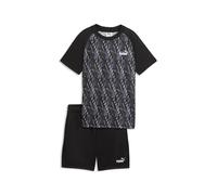 PUMA Completo T-shirt e shorts TRAIN ALL DAY Essentials per ragazzi, Abbigliamento, Nero, 11-12Y 11-12Y