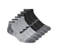 PUMA Confezione da 6 calzini da uomo a taglio basso, confezione da 6 pezzi, grigio., 13-15