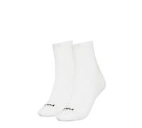 PUMA Cotone Riciclato con Logo a Cuore Calzini, Bianco/Nero, 39-42 (Pacco da 2) Donna
