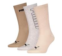 PUMA Cotone Riciclato con Logo a Rete Calzini, Neutral Combo, 39-42 (Pacco da 3) Unisex-Adulto