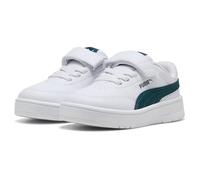 PUMA Court Classic Clean AC+ Inf, Sneaker Unisex-Bimbi 0-24, White-Archive Green, 26 EU