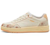 PUMA Court Classy Crafted Flowers, Scarpe da Ginnastica Donna, Warm White-Almost Apricot, 37.5 EU