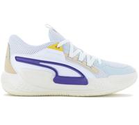 Puma Court Rider Chaos Slash - Uomo Sneakers Bianche 378052-05 Scarpe Da Basket