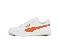 PUMA Court Ultra Lite, Scarpe da Ginnastica Unisex-Adulto, White-Chili Powder-Vapor Gray, 43 EU
