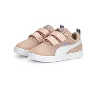 Puma COURTFLEX V2 Mesh V Inf - Scarpe da Ginnastica, Rose Dust White-Vivid Violet,