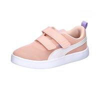 PUMA COURTFLEX V2 Mesh V PS - Scarpe da Ginnastica, Rose Dust-PUMA White-Vivid Violet,