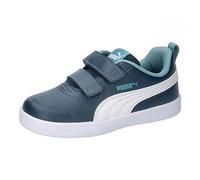 PUMA COURTFLEX V2 V Inf, Scarpe da Ginnastica Unisex-Adulto, Dark Night White, 35.5 EU