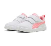 PUMA COURTFLEX V3 Dotty V PS, Sneaker, White-PINKSCAPE-Silver Mist, 21 EU