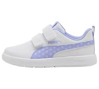 PUMA Courtflex V3 Dotty V PS Sneaker, White-Intense Lavender-Pink Shimmer, 1.5 UK Bambino, Puma Bianco Intenso Lavanda Rosa Shimmer, 1.5 UK Child
