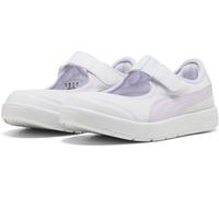 PUMA COURTFLEX V3 Lina V PS, Scarpe da Ginnastica, White-Lilac Frost, 32.5 EU