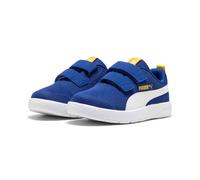 PUMA COURTFLEX V3 Mesh PS, Sneaker, Clyde Royal White-Sunny Yellow, 23 EU