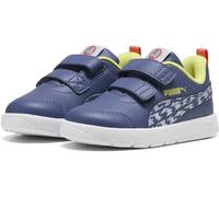 PUMA Courtflex V3 Poised 2 Race V Inf, Scarpe da Ginnastica Unisex-Bimbi 0-24, Meteo Freddo Cristallo Blu, 24 EU