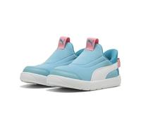 PUMA COURTFLEX V3 SLIPTECH Inf, Sneaker Unisex-Bimbi 0-24, Aqua White-PINKSCAPE, 20.5 EU