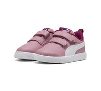 PUMA COURTFLEX V3 V Inf, Sneaker Unisex-Bimbi 0-24, Poised Pink White-Berry, 23 EU