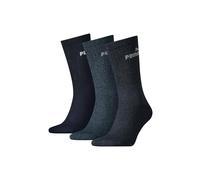 PUMA Crew Basic - Confezione da 3 Paia di Calzini Basic, Blu (Blu Navy), UK 6-8