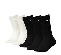 PUMA Crew, Calzini Unisex - Bambini e Ragazzi, Nero/Bianco, 35-38 (Pacco da 5)