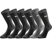 PUMA Crew Sock 3p - Calzini sportivi, nero (black combo), 39-42