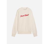 Puma Crop Premium W - Felpa - Donna - Beige M
