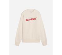 Puma Crop Premium W - Felpa - Donna - Beige S