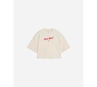 Puma Crop Premium W - T-shirt - Donna - Beige S