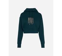 Puma Crop W - Felpa - Donna - Verde L