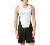 Puma Cross The Line Singlet W Top, Donna, Bianco/Nero, 16