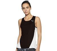 Puma Cross The Line Singlet W, Top Donna, Nero/Bianco, 14