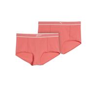 PUMA Culotte a vita alta da donna (confezione doppia), Abbigliamento, Coral, L L