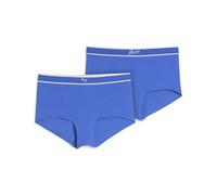 PUMA Culotte a vita alta da donna (confezione doppia), Abbigliamento, Vivid Blu, M M