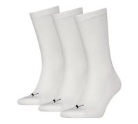 PUMA Cushioned Calzini Crew, Bianco, 39/42 EU (Pacco da 3) Unisex-Adulto