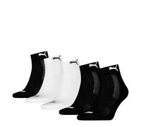 PUMA CUSHIONED QUARTER 5P AMAZON, Calzini, Unisex - Adulto, Black/White - New, 43-46