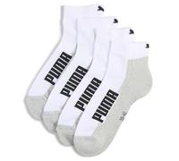 PUMA Cushioned Quarter Socks Unisex (2-pack), Abbigliamento, Bianco/Grey/Nero, 35-38 35-38