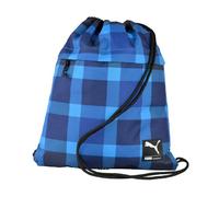 Puma da uomo Foundation Gym Sack sacca, H16 "x L13, Brilli blue-mazar blue-check