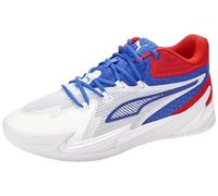 Puma DAGGER Puma White-Mountain Blue-For All - Scarpe unisex per adulti, PUMA Bianco-Blu Montagna-Per Tutti I Tempi Rosso, 45 EU