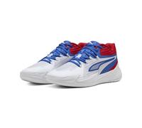 Puma Dagger White-Mountain Blue-for all, Scarpe Unisex-Adulto, Bianco-Blu Montagna-per Tutti I Tempi Rosso, 42 EU