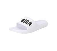 PUMA Divecat V2 Lite, Slide Sandal Unisex-Adulto, White Black, 49.5 EU