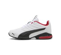 PUMA Electro SL - Scarpe da Corsa Unisex su Strada, Bianco e Nero, per Tutti i Tempi, Rosso, Taglia 40, Puma White PUMA Black for all Time Red, 44 EU