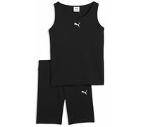 Puma Elevated Rib Set Girl Completo da bambina smanicata e pantaloncino black