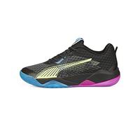 PUMA Eliminate Power Nitro II, Scarpe da Ginnastica per Ambienti Interni Unisex-Adulto, Black/Fizzy Light/Ocean Dive/Festival Fuchsia, 42.5 EU