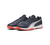 PUMA Eliminate Turbo, Indoor Court Shoe Unisex - Adulto, Parisian Night Puma White Glowing Red, 44 EU