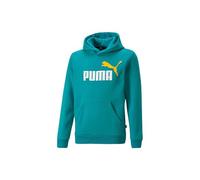 PUMA Ess+ 2 col Big Logo Hoodie FL B Felpa in Pile, Acqua (Aqua), Intenso, 8 Anni Unisex-Bimbi
