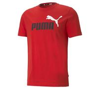PUMA Ess+ 2 col Logo Tee, Maglietta Uomo, High Risk Red, S