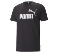 PUMA Ess+ 2 col Logo Tee, Maglietta Uomo, Nero-Bianco, L