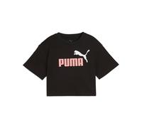 PUMA Ess 2 Color No. 1 Logo Short Length Tee G, Magliette Bambina, PUMA Black,