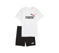 PUMA ESS 2 COLOR No. 1 Logo Tee and Shorts Set B, Abiti lavorati a maglia Bambino, PUMA White,