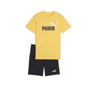 PUMA ESS 2 COLOR No. 1 Logo Tee and Shorts Set B, Abiti lavorati a maglia Bambino, Sunny Yellow,