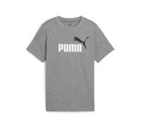 PUMA Ess 2 Color No.1 Logo Tee B, Magliette Bambino, Medium Gray Heather, 128