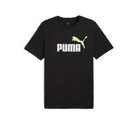 PUMA Ess 2 Color No. 1 Logo Tee, Magliette Unisex - Adulto, PUMA Black-Spring Fern,
