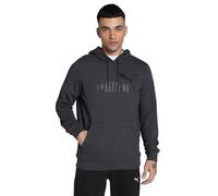 Puma Ess Big Logo Felpa con Cappuccio Dark Gray Heather L