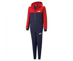 PUMA Ess+ Block - Tuta Con Cappuccio Fl B Tuta da allenamento Unisex - Bambini e ragazzi